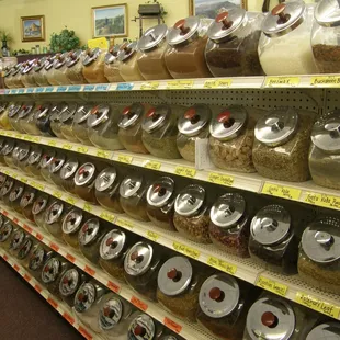 We carry over 160 varieties of bulk herbs and spices.