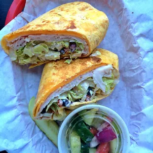 Southwestern wrap time.
