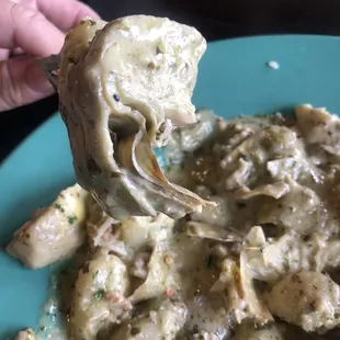 Very heavy on the artichokes. The gnocchi part was good just too heavy on artichokes.