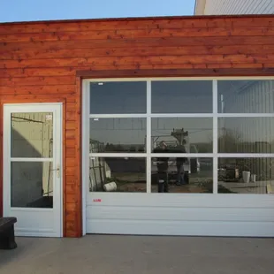 This is a fullview door with a standard bottom section