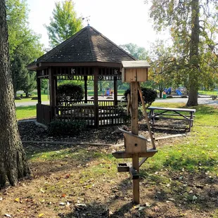 small gazebo on the north end of the park
