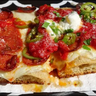 From the "Sicilian Squares" section of the menu, I went with the "PBJ," which proved to be a new and incredibly delicious pizza experience.