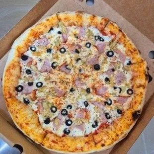pizza, food