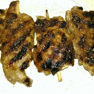 The ribs on a stick, I added the sprinkle.