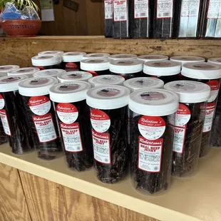 Their own beef jerky!!!