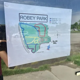 Robey Park walking trail map