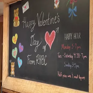 Happy Valentine&apos;s Day wishes and Happy hours .