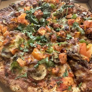 Indian Style Paneer Pizza