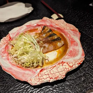 Spanish mackarel with chili oil