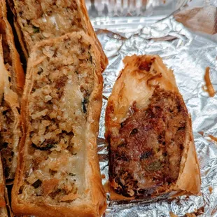 Boudin Eggroll + Smoked Brisket Eggroll