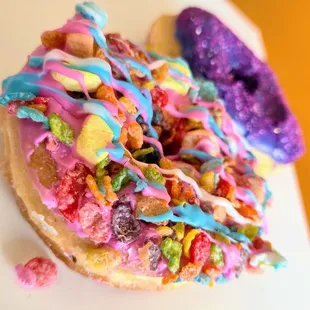 Fruity Pebbles Donut