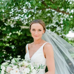 A beautiful bride on her wedding day at the Monastery.