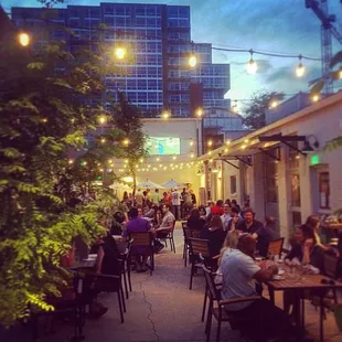 An evening in the courtyard