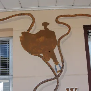 a sign on the side of a building