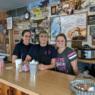 Kim, Robin, and Taylor