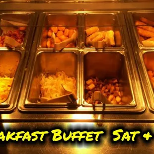 All You Can Eat Breakfast Buffet Saturday's And Sunday's From 6 Am Til 1 Pm!