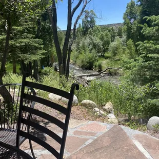 View of the river from the patio