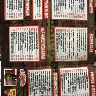 Robinson menu
