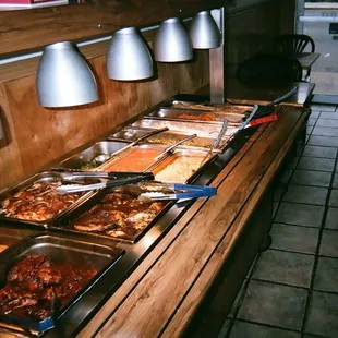 Weekday lunch buffet Thurs-Fri 11am-3pm - 7.99 + tax Sunday 12-5pm - 12.95 + tax