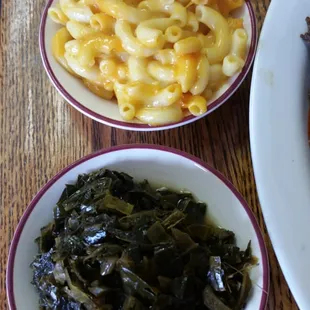 The mac is great on cheese.... n greens just right..n tasteful