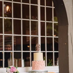 Our dessert table, safe from the rain, but on display for everyone to see. Photo by Kirsten Marie Photography