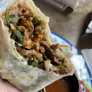 Carne asada burrito