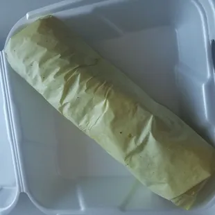 Huge carne burrito