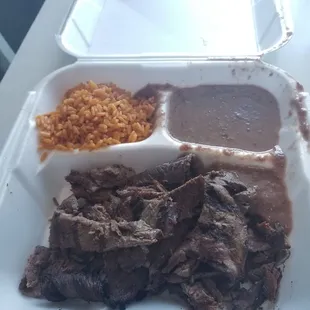 Carne plate - comes w tortillas, not in pic