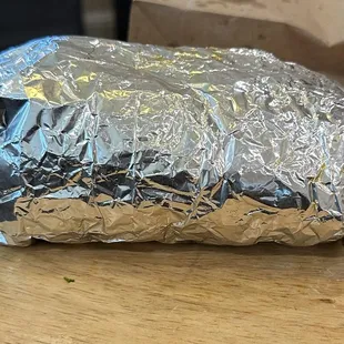 What was left ... couldn&apos;t tolerate the gristles in the asada. 3/4th of my burrito trashed