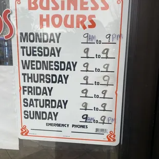 Business Hours