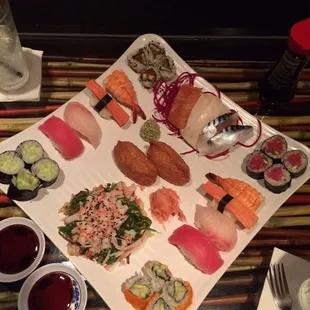 Sushi dinner for two! Always an excellent meal at Robokyo!