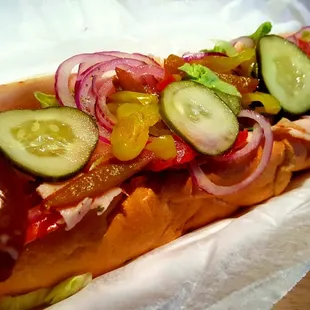 this is about as pretty as a hoagie can get.