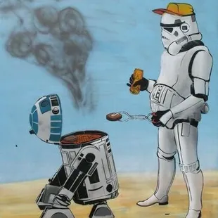  stormtrooper and bbq