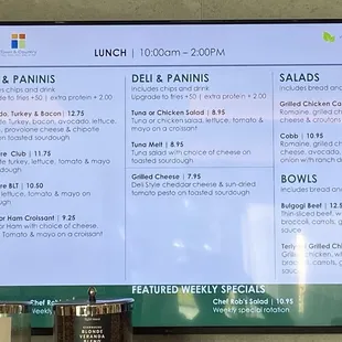 Lunch menu II