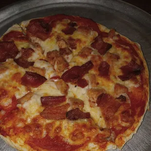 Mini Sausage &amp; Bacon Pizza
