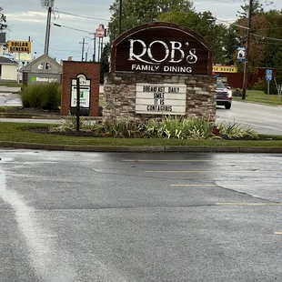 Out side of restaurant