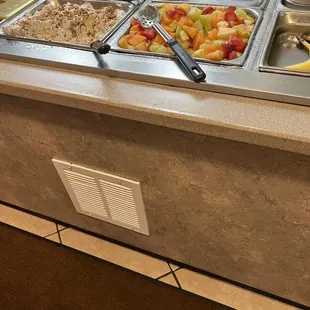 a variety of food items