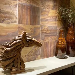 Love the artwork in the lobby of the cafe.