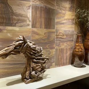 Love the coffee bar art. Now open Sunday through Friday mornings, inside near the main desk.