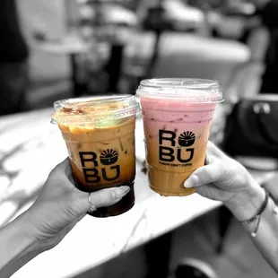 Pho coffee and cherry blossom latte