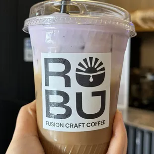 Coconut ube coffee. IG: @hungry.hungry.helena