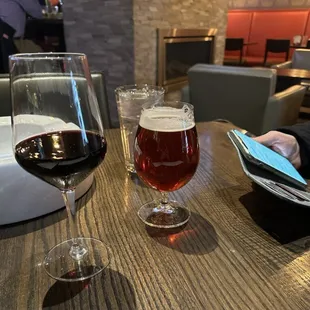 Wine and beer