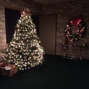 a decorated christmas tree