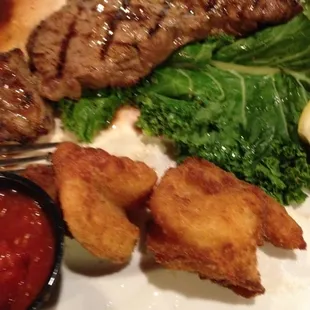 Steak and shrimp special