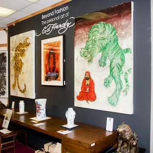 Display from the Ed Hardy exhibition