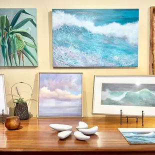 Original paintings by local artist Laurie McKeon.
 https://www.robynbuntin.com/Laurie-McKeon-s/6122.htm