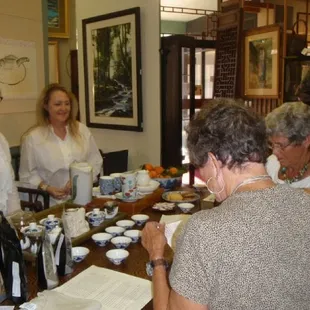 A tea tasting held during the New Year&apos;s holiday