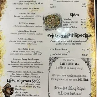 Menu 2 of 2