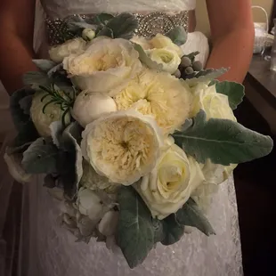 Winter Garden Rose Bridal Bouquet