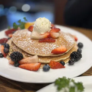 pancakes, food